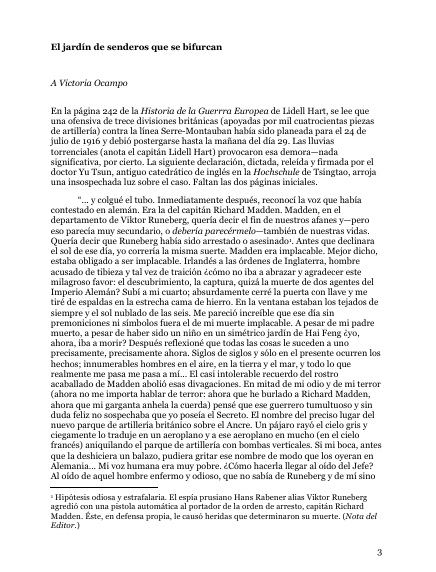 El jardín de senderos que se bifurcan